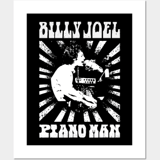 vintage billy piano man Posters and Art